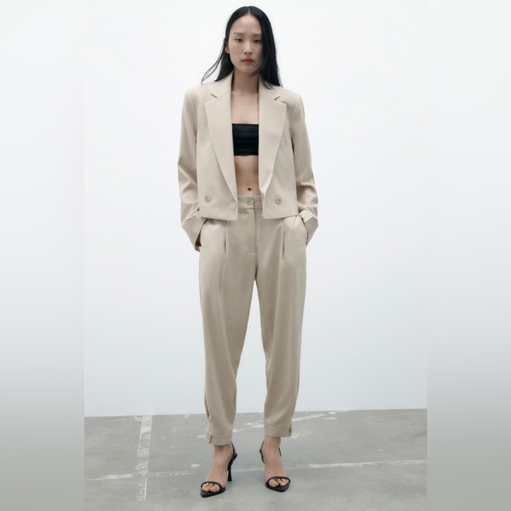 ZARA CUFFED HEM PANTS